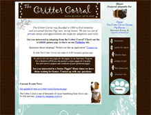 Tablet Screenshot of crittercorral.org